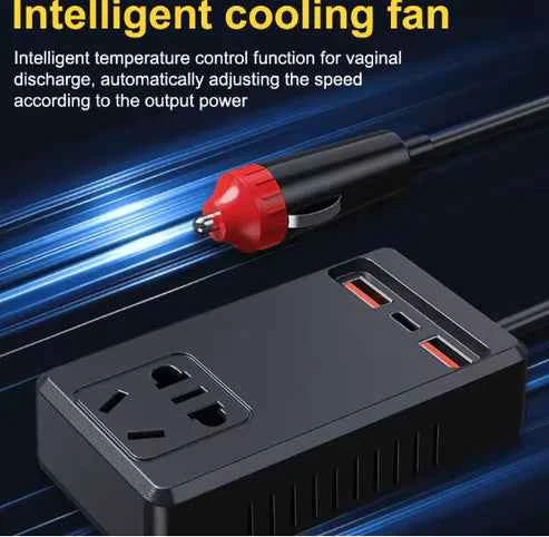 C12 - Intelligent Car Power Inverter with USB Ports
