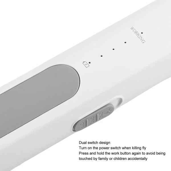 Rechargeable Electric Mosquito Killer Racket 2 In 1 Led Flash Light