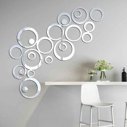 Acrylic Ring Mirror Wall Decor - Lightweight Mirror