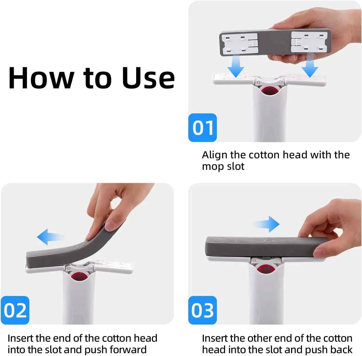 Powerful Squeeze Mini Self-squeezing Mop for Floor, Car , Window or Desk
