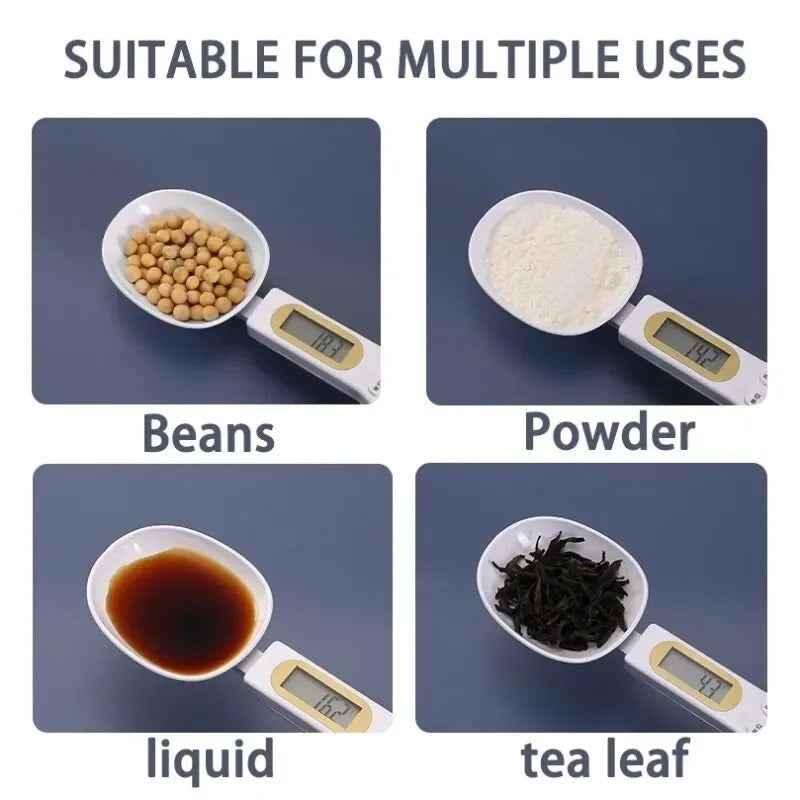 1 LCD digital adjustable weighing spoon, kitchen electronic measuring spoon Baking Scale