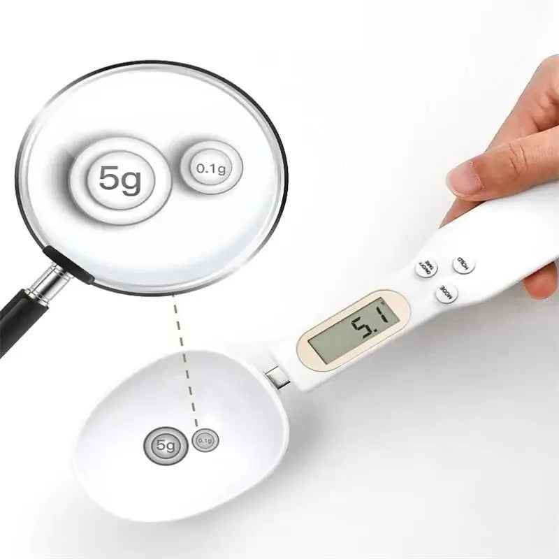 1 LCD digital adjustable weighing spoon, kitchen electronic measuring spoon Baking Scale
