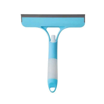 3 in 1 Window Cleaning Squeegee Multi Function Glass Mirror Wiper with Spray Bottle